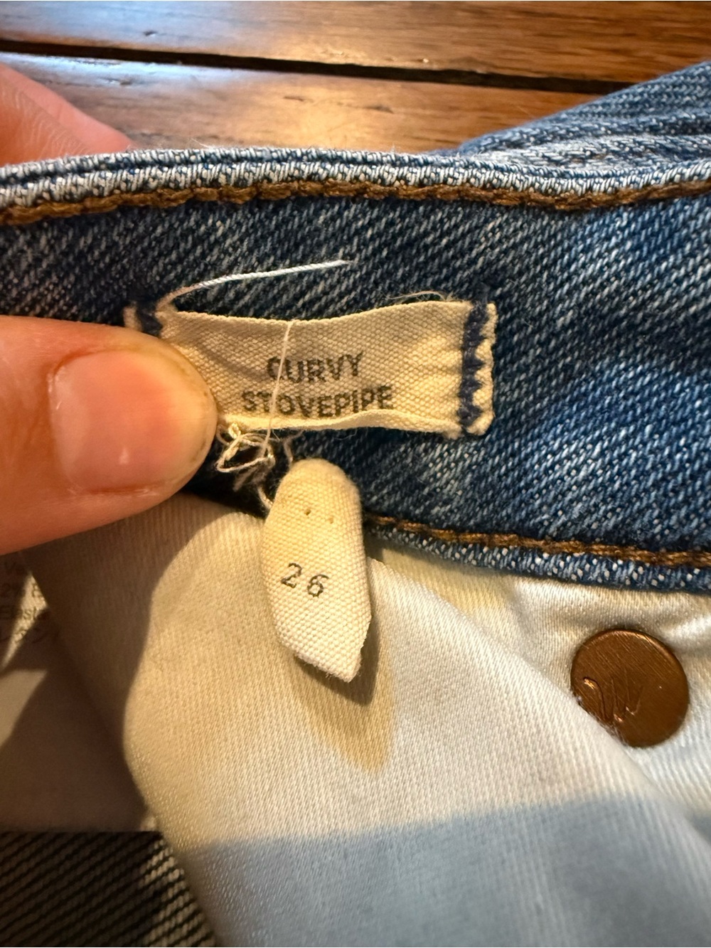 Madewell Women’s Curvy Stovepipe Jeans Size 26 Medium Wash NA888 - Picture 7 of 14